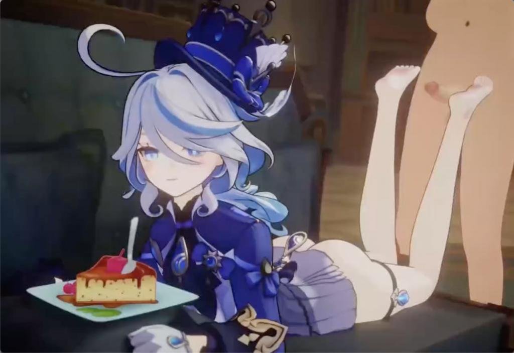 3D原神芙宁娜极致诱惑！骚货美足侍奉，丝袜足交让你欲罢不能